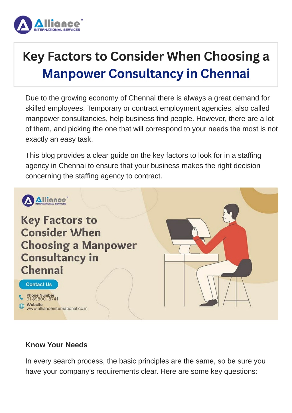 key factors to consider when choosing a manpower l.w