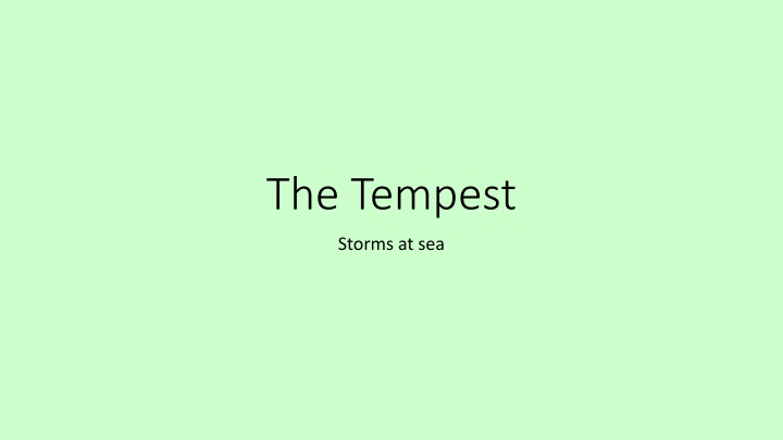 Survival and Struggle: William Strachey's Account of The Tempest