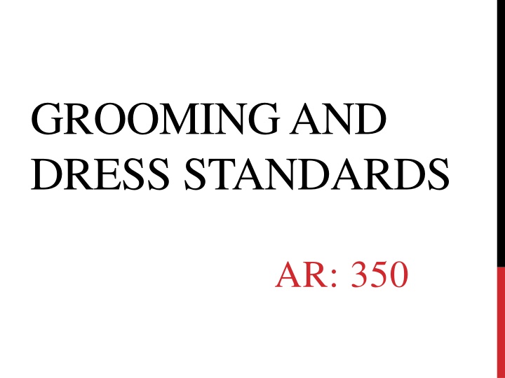 Correctional Staff Grooming and Dress Standards Overview