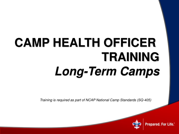 Camp Health Officer Training Overview