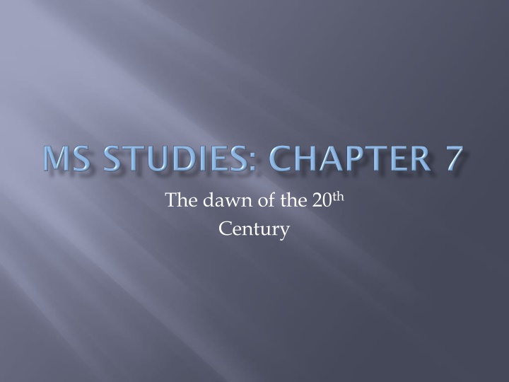 Challenges and Inequalities in Mississippi at the Turn of the 20th Century