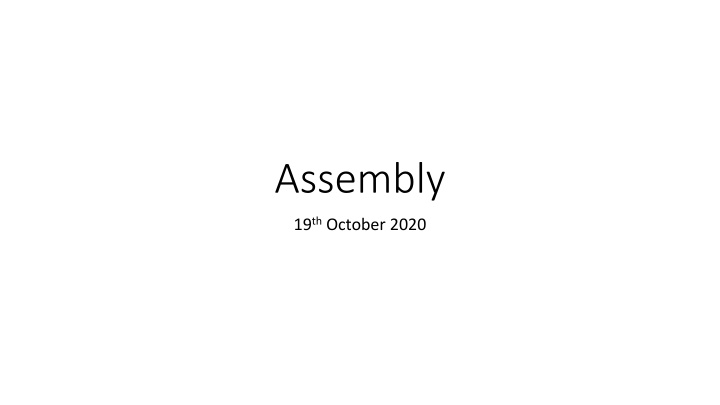 Upcoming Events and Traditions in October 2020