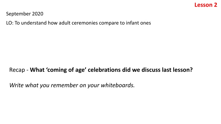 Comparing Baptism and Bar Mitzvah: Adult vs. Infant Ceremonies