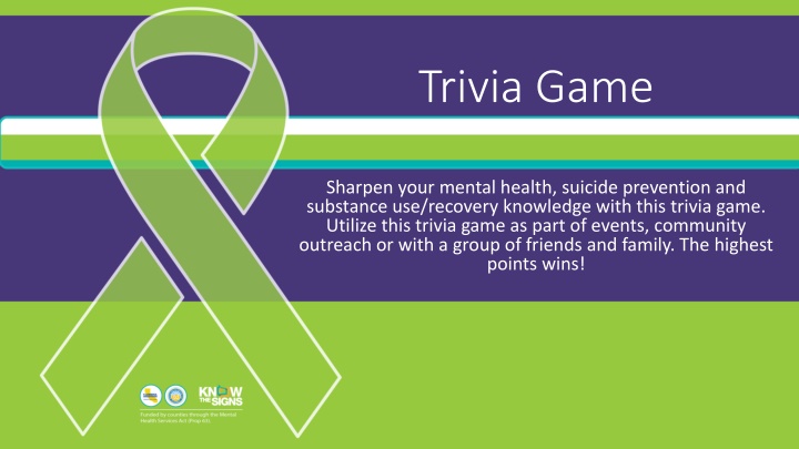 Mental Health Trivia Game - Sharpen Your Knowledge and Spread Awareness