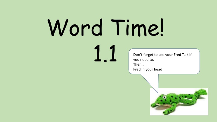 Interactive Learning with Word Time Activities for Children