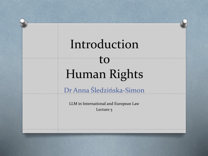 Human Rights: Overview and Evolution