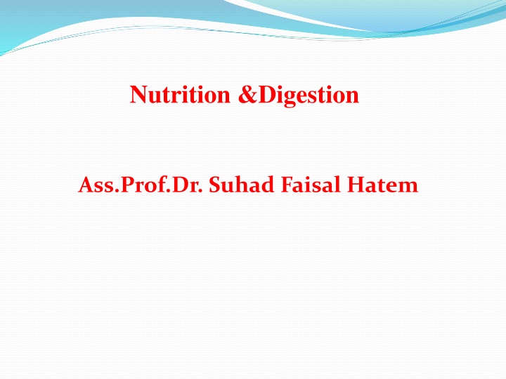 Nutrition and Digestion for Optimal Health