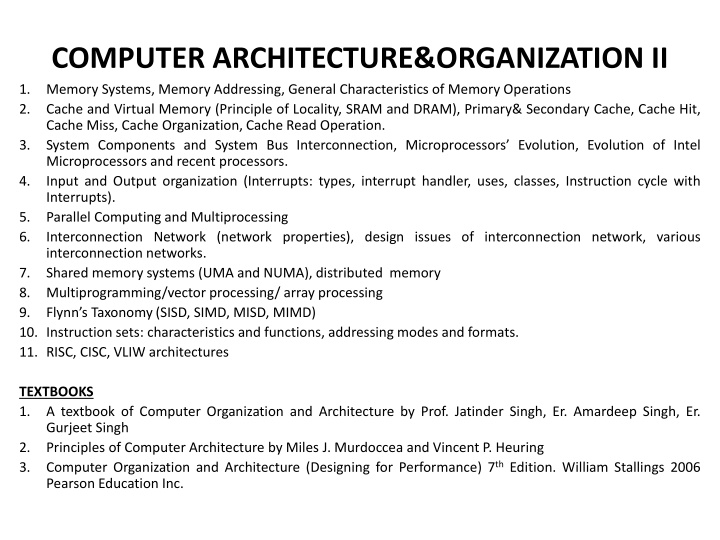 Computer Memory Systems and Organization