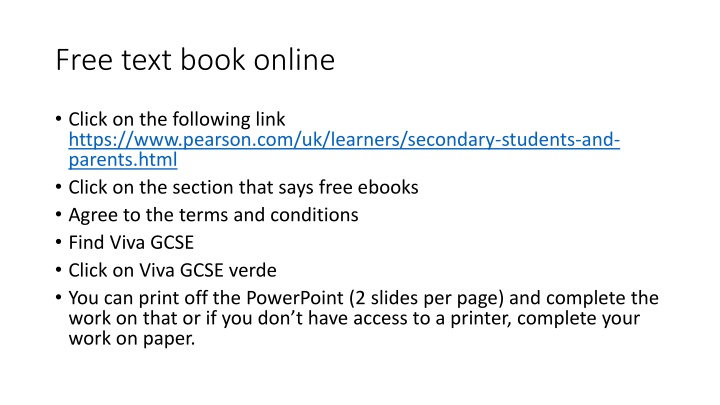 Learn Spanish with Viva GCSE Online Resources