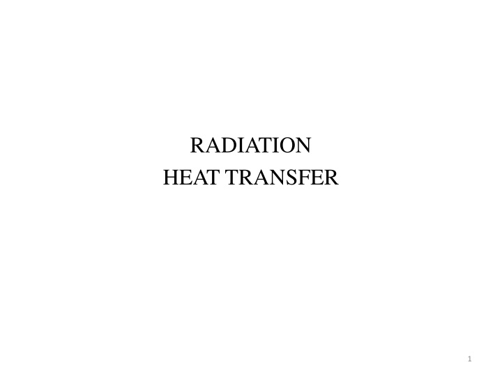 Thermal Radiation and Stefan-Boltzmann Law
