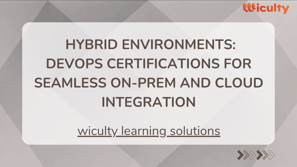 hybrid environments devops certifications l.w