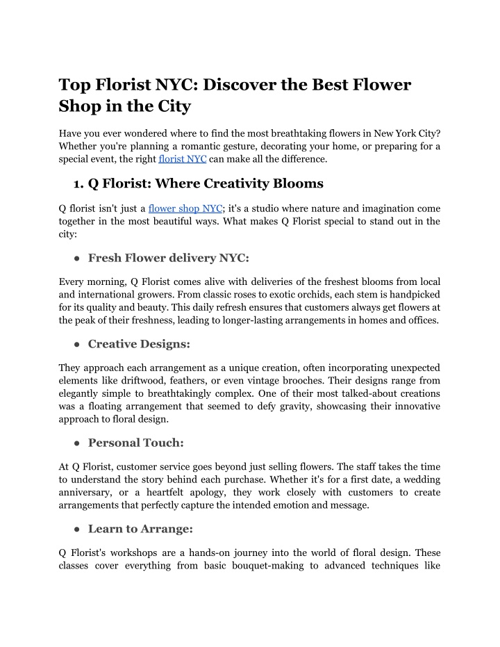 top florist nyc discover the best flower shop n.w