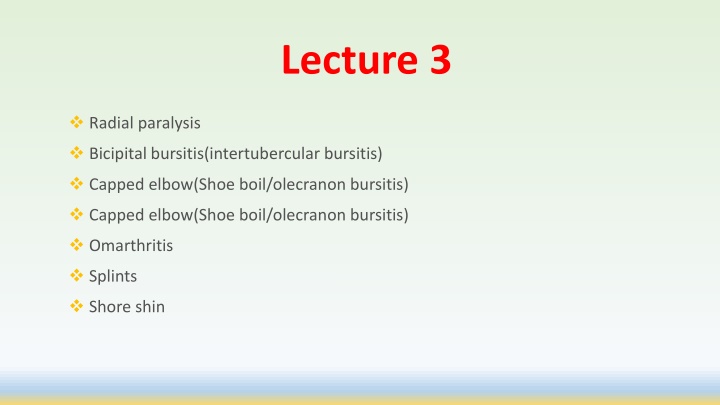 Common Elbow and Shoulder Joint Conditions in Veterinary Medicine