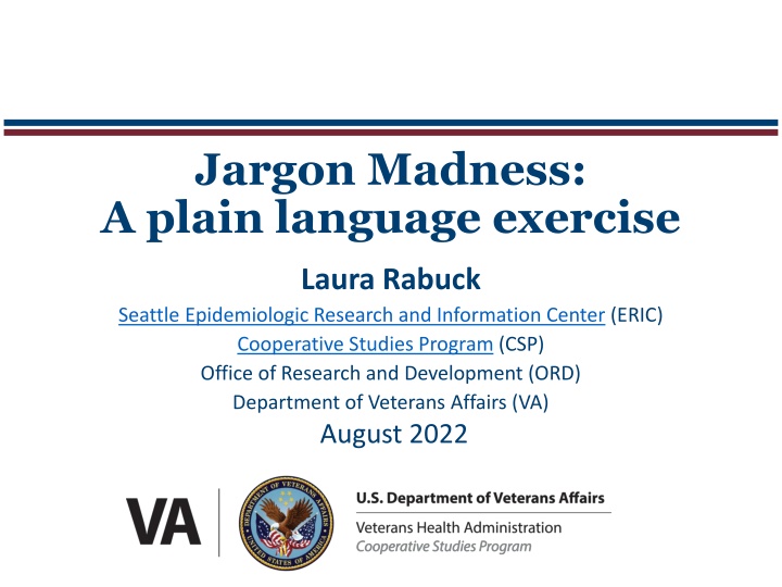 Decoding Jargon Madness: A Plain Language Exercise