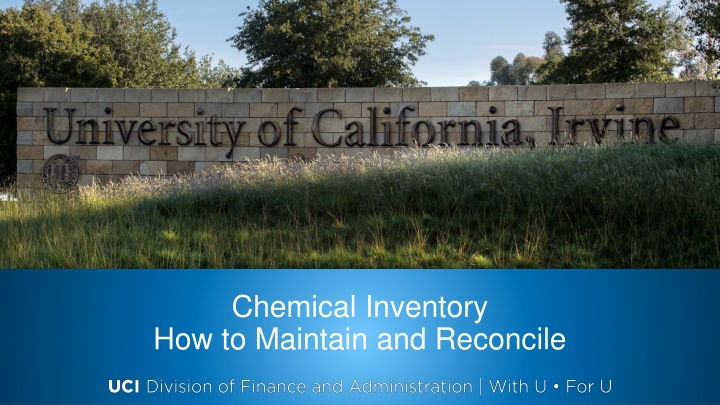 Chemical Inventory Maintenance and Reconciliation Best Practices