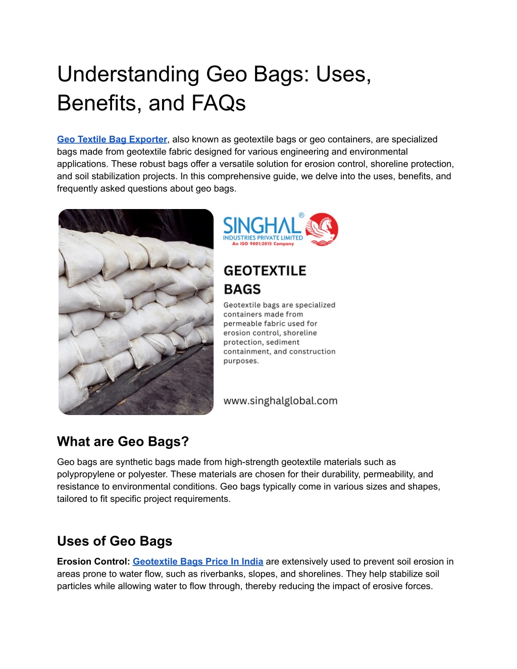 understanding geo bags uses benefits and faqs l.w