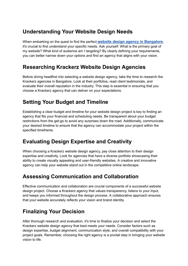 understanding your website design needs n.w
