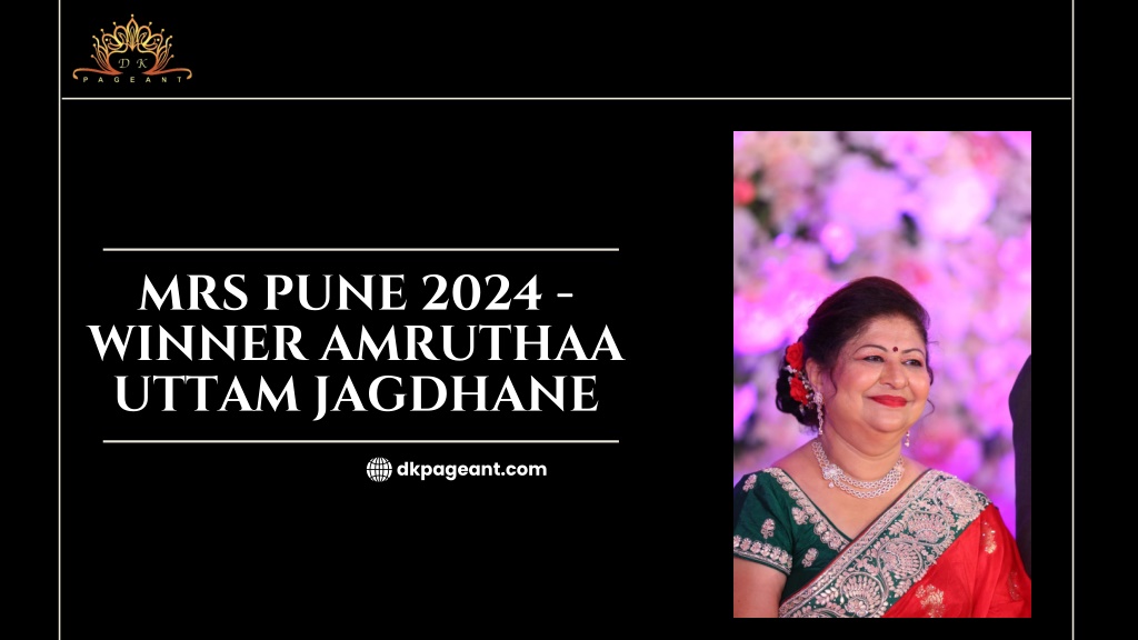 mrs pune 2024 winner amruthaa uttam jagdhane l.w