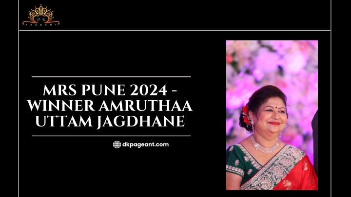 mrs pune 2024 winner amruthaa uttam jagdhane n.w