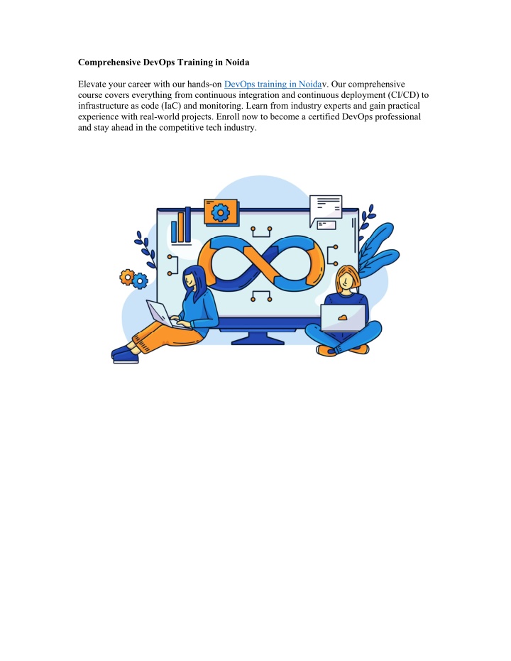 comprehensive devops training in noida n.w