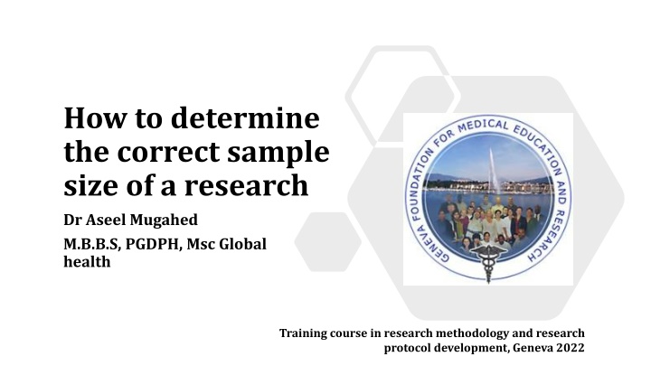 Determining Sample Size for Research Studies: Factors and Considerations