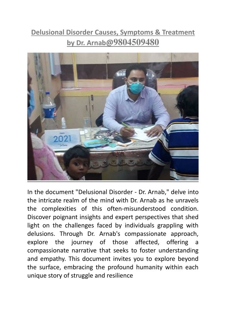 delusional disorder causes symptoms treatment n.w
