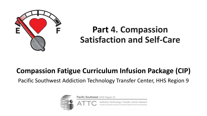 Compassion Satisfaction and Self-Care in Human Service Professionals