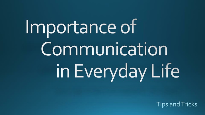 Importance of Effective Communication in Everyday Life