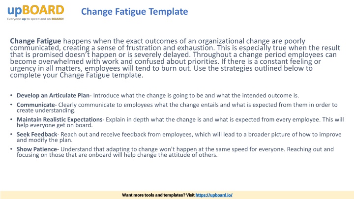 Strategies to Combat Change Fatigue in Organizational Transformation