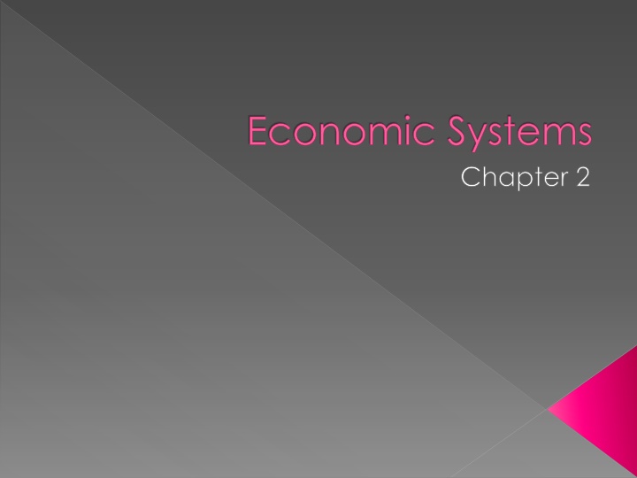 Economic Systems: Chapter 2 Overview