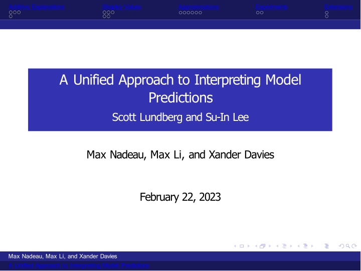 A Unified Approach to Interpreting Model Predictions