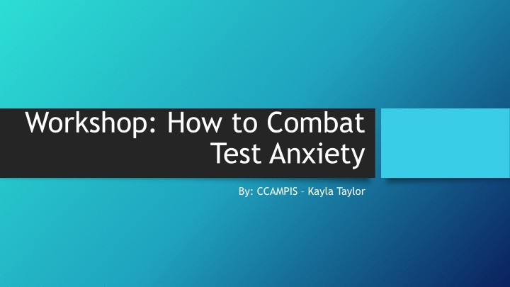 Effective Strategies for Overcoming Test Anxiety