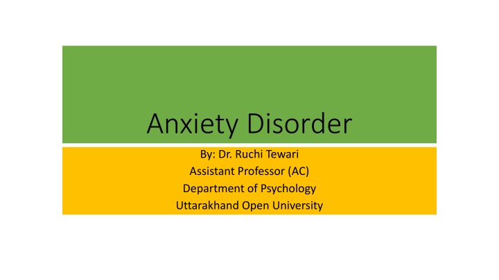 Anxiety Disorders: Causes, Symptoms, and Types