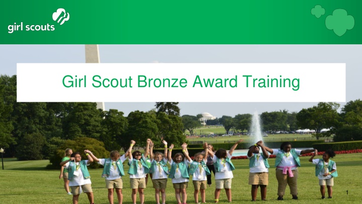 Girl Scout Bronze Award Training Steps and Guidelines
