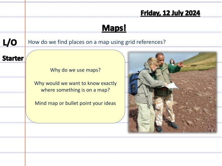 Grid References on Maps