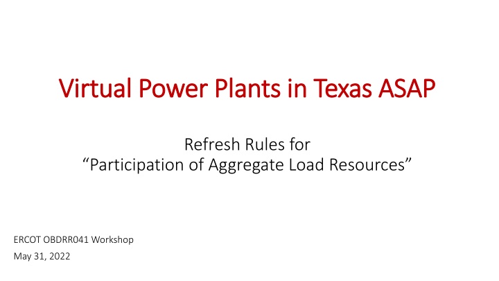 Maximizing Distributed Energy Resources Through Virtual Power Plants in Texas