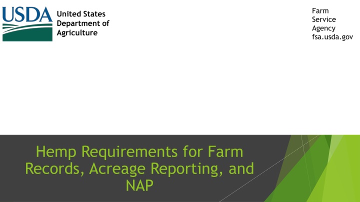 Hemp Farm Recordkeeping and Acreage Reporting Guidelines