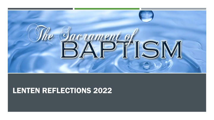 Lenten Reflections 2022: A Journey of Faith and Prayer