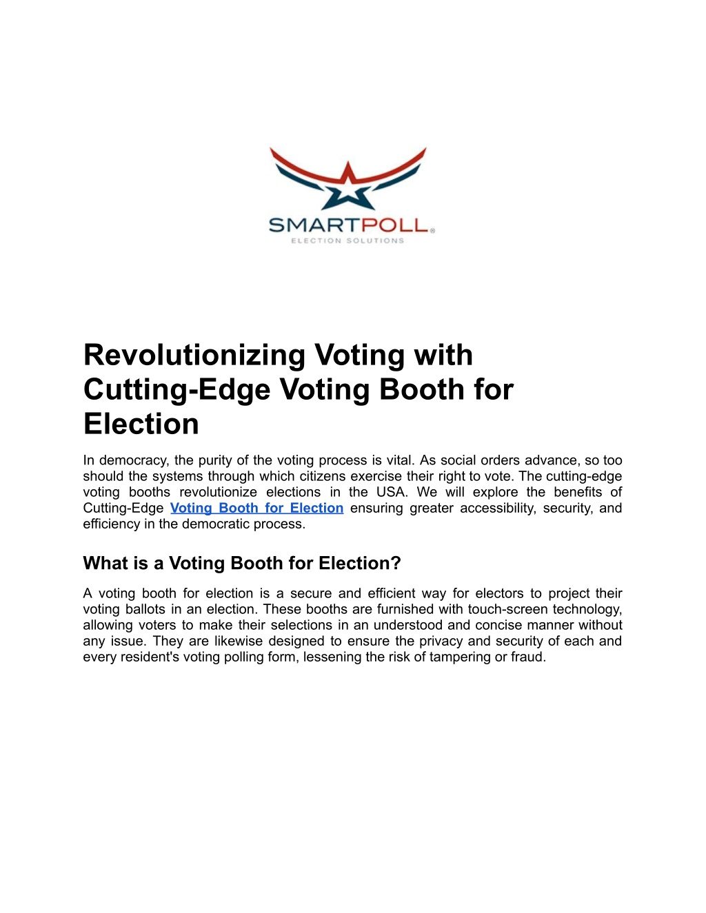 revolutionizing voting with cutting edge voting l.w