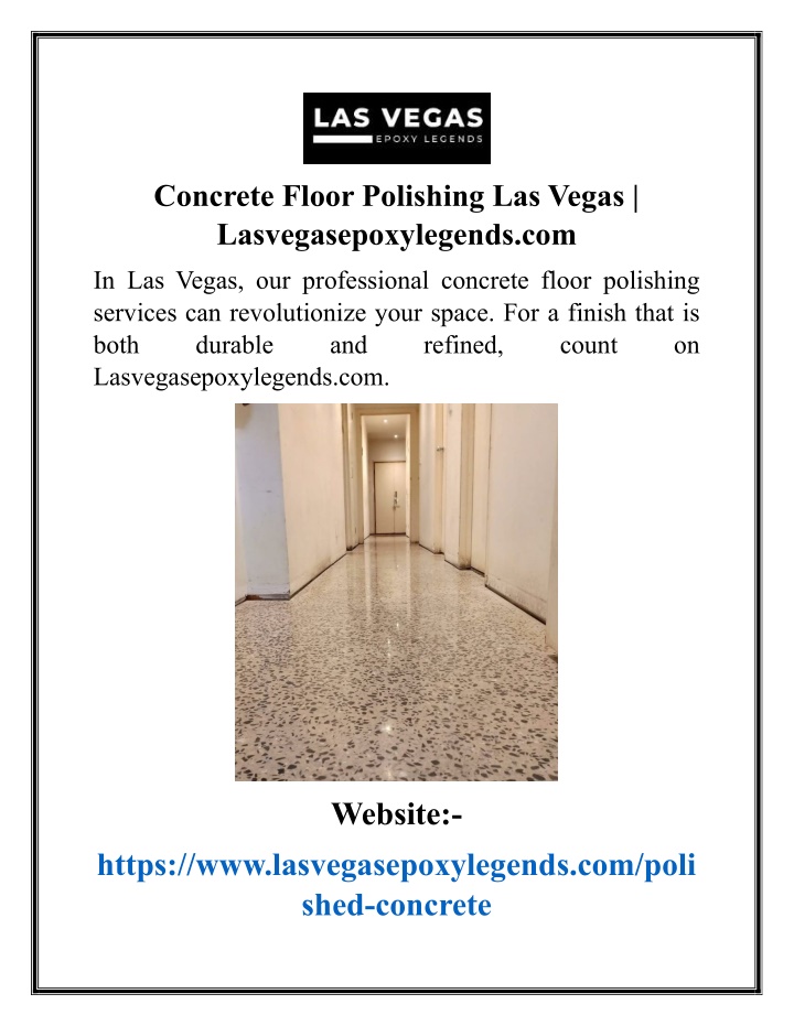 concrete floor polishing las vegas n.w