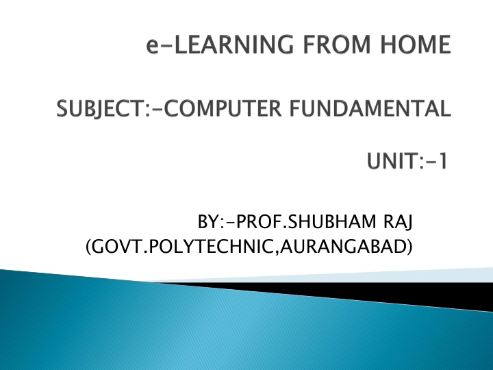 The Basics of Computer and Its Components