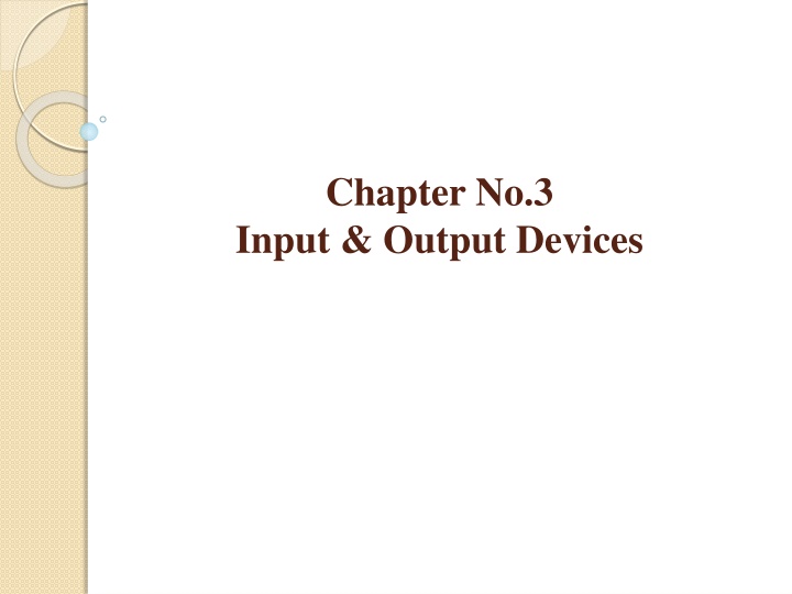 Computer Output Devices
