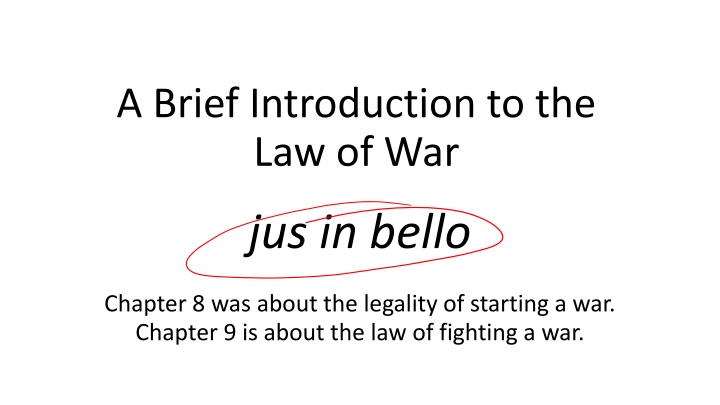International Law of War: Nuremberg Principles and Accountability