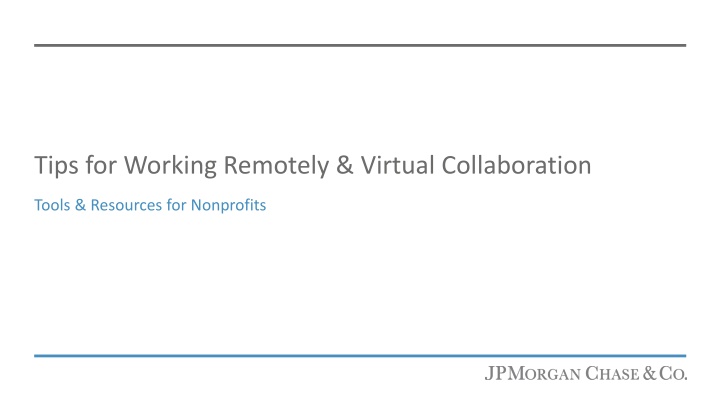 Tips for Working Remotely & Virtual Collaboration Tools for Nonprofits