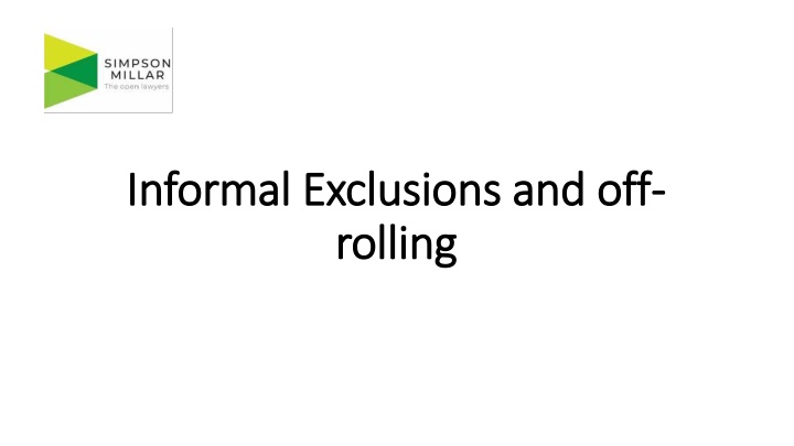Off-Rolling in Education