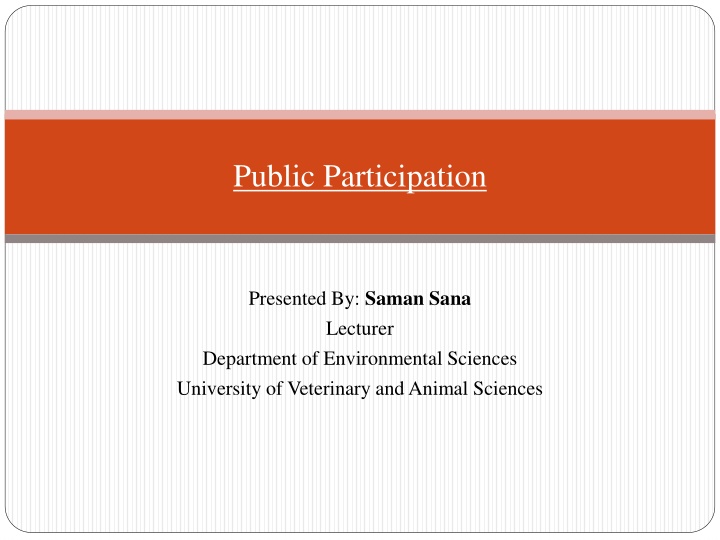 Enhancing Environmental Impact Assessment Through Public Participation