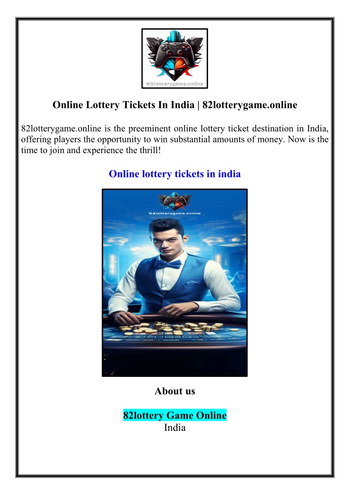 online lottery tickets in india 82lotterygame n.w
