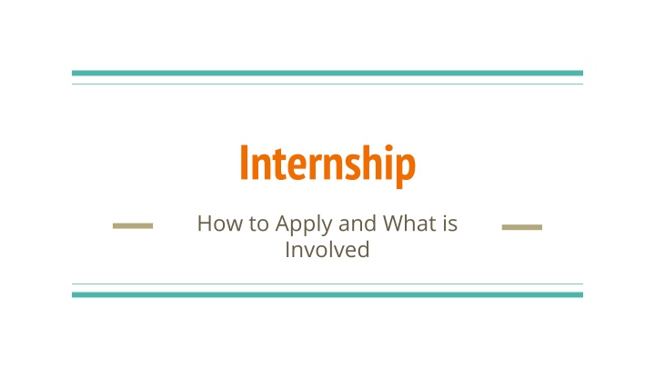 Guide to Applying for an Internship Successfully