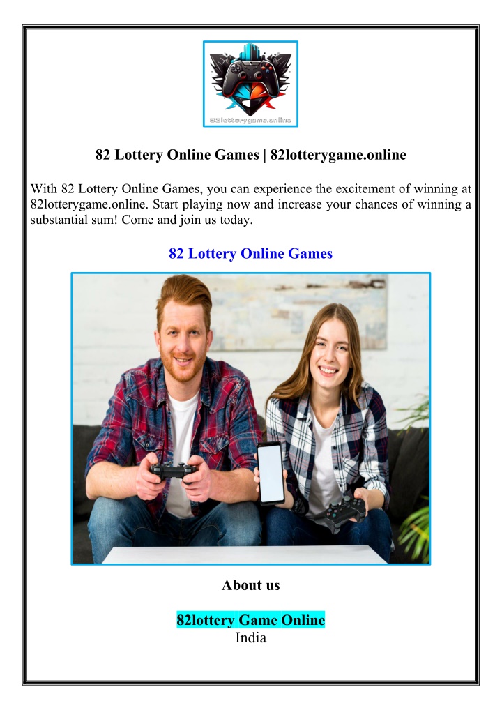 82 lottery online games 82lotterygame online n.w
