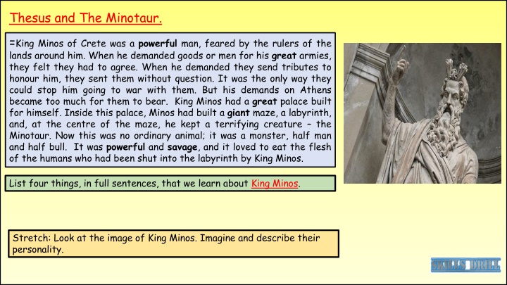 The Legend of King Minos and the Minotaur